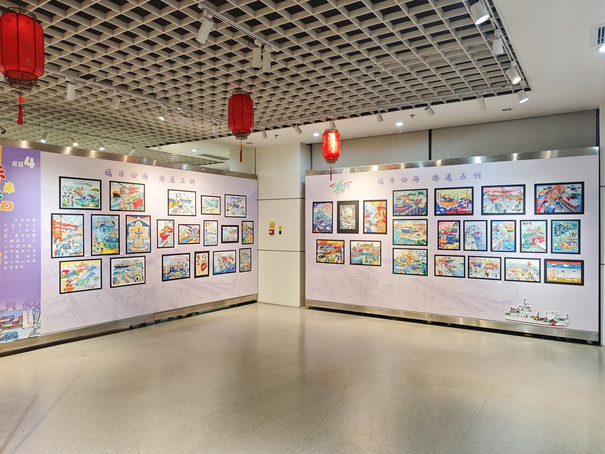 2026航海日主题儿童画展布置